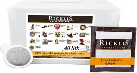 RickliS Kaffeerösterei Assortierter Mix (40 x Port.)