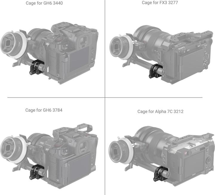 Immagine prodotto SmallRig Morsetto per asta singola da 12 mm/15 mm 3598