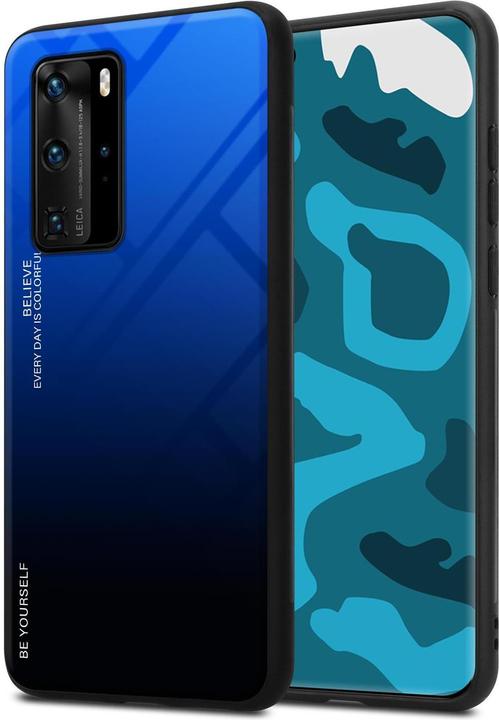 Image du produit Cadorabo Couverture en verre TPU 2 couleurs (Huawei P40 Pro+)