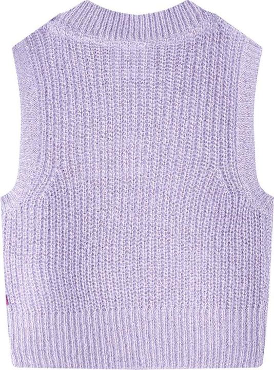Produktbild VidaXL Kinder-Pulloverweste Gestrickt Helllila 116,Material: 67 (116)