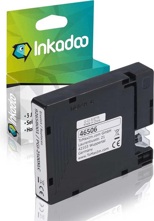 Immagine prodotto Inkadoo cartuccia d'inchiostro compatibile in sostituzione di Canon PGI-2500XL adatta a Canon Maxify iB (C)
