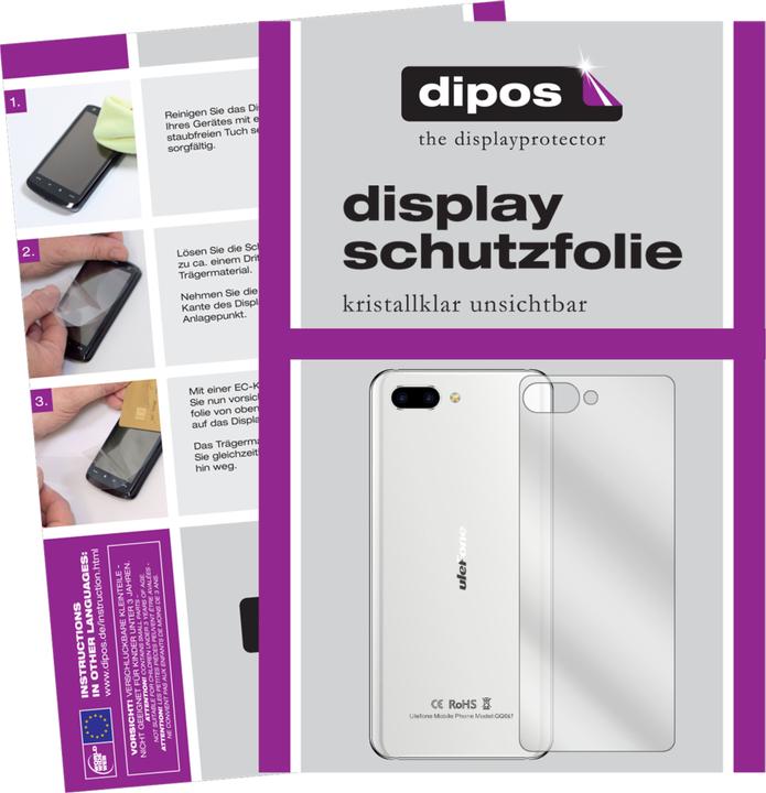 Actual product image Dipos Screen Protector Crystalclear (6 Piece, Ulefone T2 Pro)