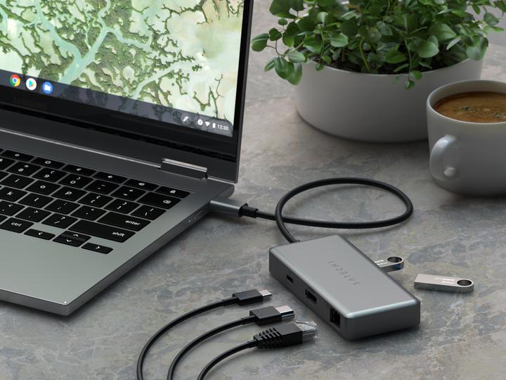 Immagine prodotto Satechi USB- Hub multiporta C Alu per Chromebook (USB-C, 7 Porti)