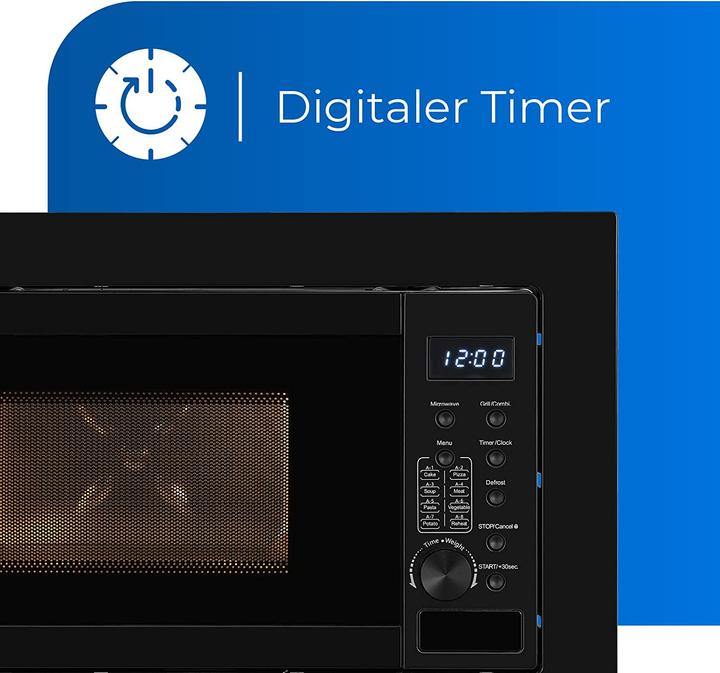 Actual product image Exquisit Built-in Microwave Black Digital (20 l)