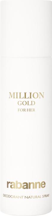 Actual product image Paco Rabanne Million Gold For Her Spray Deodorant 150ml (Spray, 150 ml)