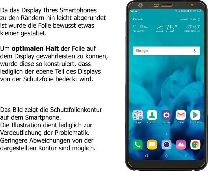Actual product image Dipos Screen Protector Anti-Shock (2 Piece, LG Stylo 4)
