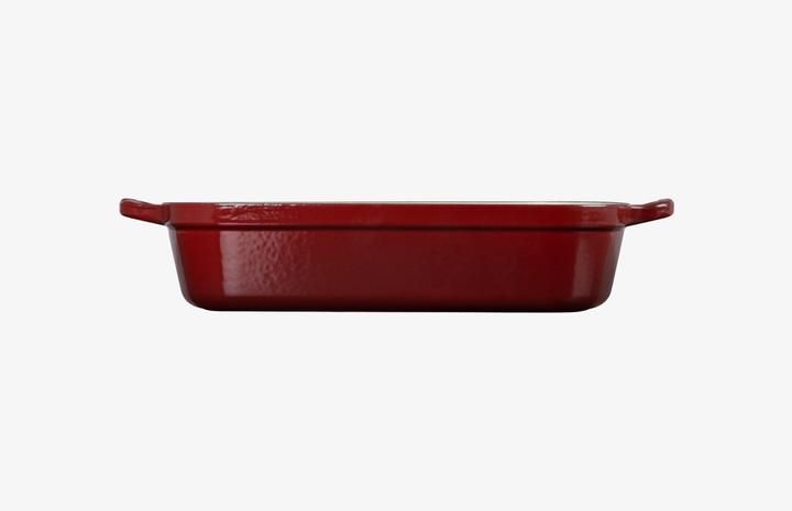 Actual product image Le Creuset Cast iron roasting pan SIGNATURE Garnet
