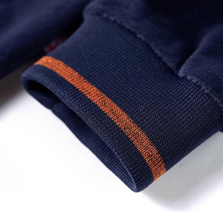 Image du produit VidaXL Veste à capuche enfant bleu marine 116,Composition : 94% Polyester (116)