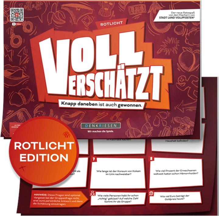 Produktbild Denkriesen VOLL VERSCHÄTZT A4-Block - Knapp daneben ist auch gewonnen. - Rotilicht Edition (Deutsch)