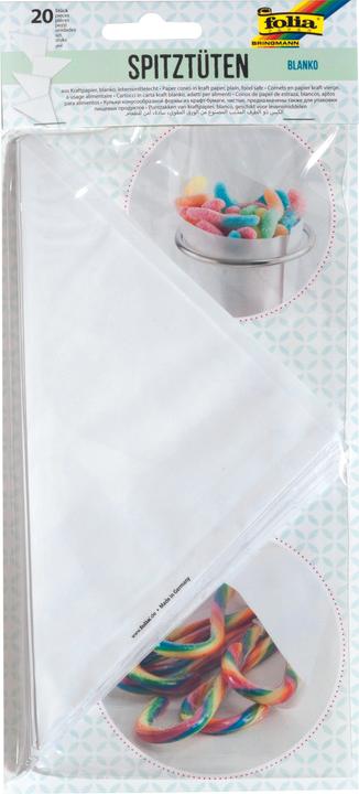 Produktbild Folia Papiertüten blanko, spitz, lebensmittelecht