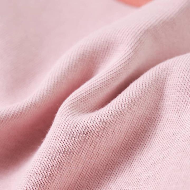 Actual product image VidaXL Children's sweatshirt with colour block Pink 128,Material: 80 (128)