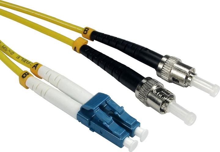 Actual product image Cables Direct CDL 1MTR LC-ST SM 9/125 - YELLOW
