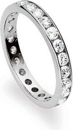 Produktbild Natsumi Schmuck Ring Alliance Weissgold 18K/750 Zirkonia Neon Kanal (53, 750/18 K Gold)