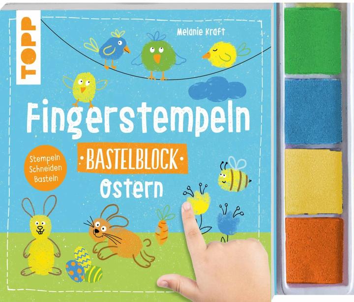 Produktbild Fingerstempeln. Bastelblock Ostern