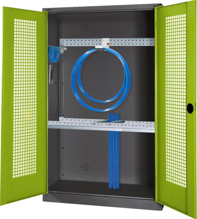Immagine prodotto C+P Armadio modulare per attrezzature sportive con attrezzatura di base (HxLxP: 195x120x50 cm, con ante
