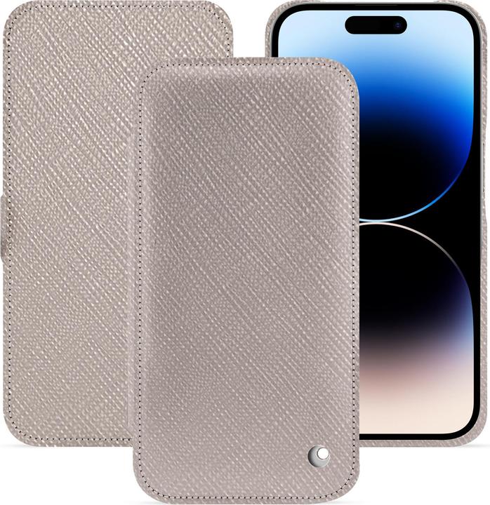 Noreve Horizontal leather flap shell (Apple iPhone 15 Pro)