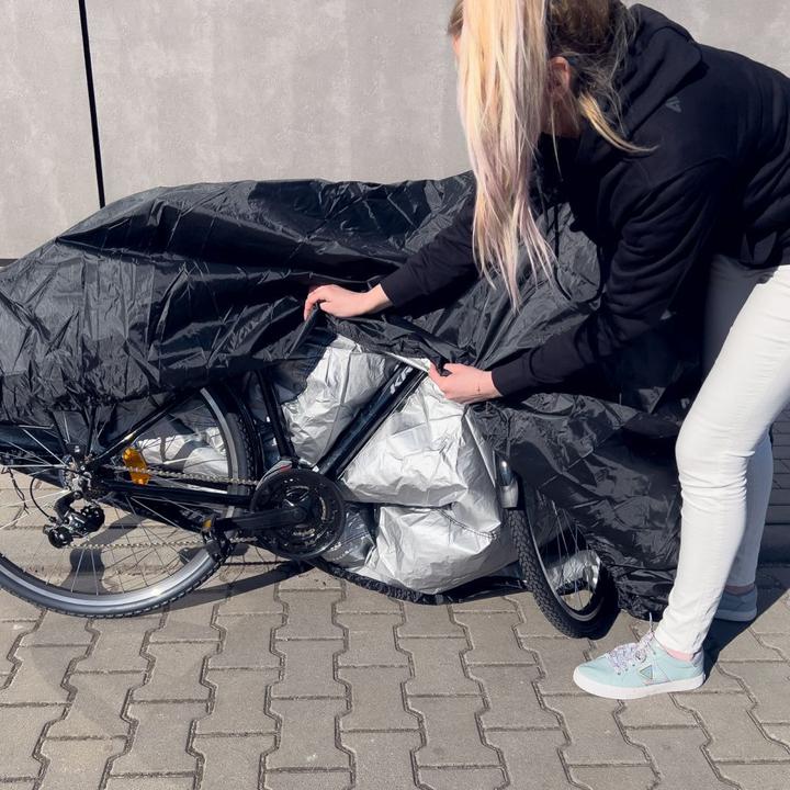 Image du produit Hurtel Couverture imperméable pour barbecue, vélo, scooter, tarpaulin L noir (Grille)
