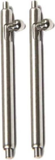Actual product image Tactical Watch Pin Stainless Steel 20mm 2pcs Silver (20 mm, Stainless steel)