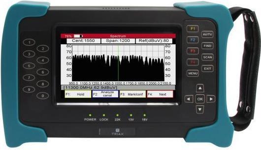Immagine prodotto Triax UPM 1400 Dispositivo di misura DVB-S(2)/-C/ -T(2) Schermo TFT incl. borsa (Vari)