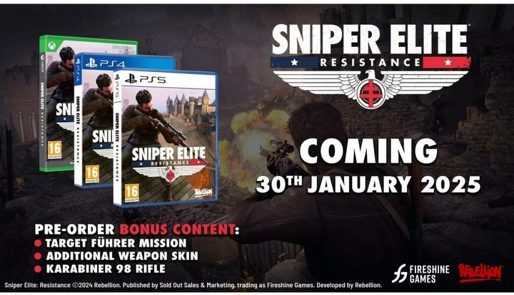 Image du produit Sold Out Sniper Elite Resistance (PS4, DE)