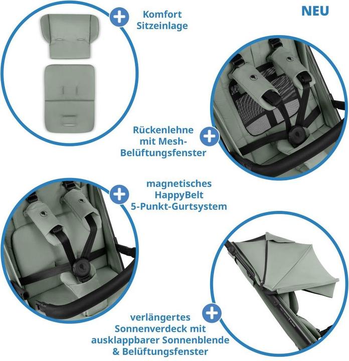 Produktbild ABC Design Ping 3 Trekking Buggy - Reisebuggy ab 6 Monaten bis 22 kg