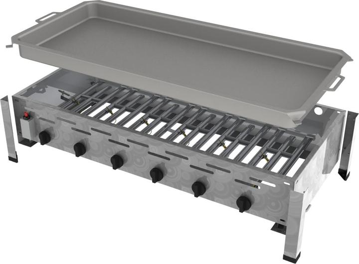 Produktbild ChattenGlut Gasbräter 6-flammig mit Edelstahlpfanne (22 kW)