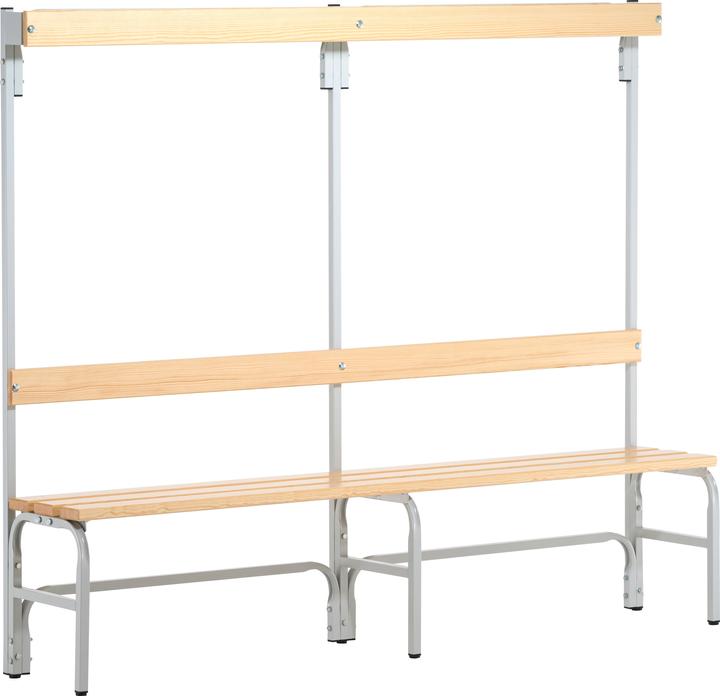 Produktbild Sypro Umkleidebank für Trockenräume mit Rückenlehne (40 cm, 18 cm)