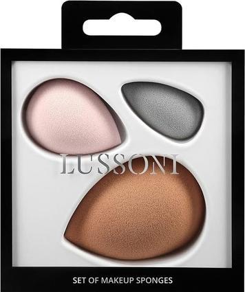 Produktbild Tools for Beauty T4B LUSSONI 3 Teilig Make Up Schwamm Set, Blender Schwämme, Hautfarbe, Rosa Und Graux