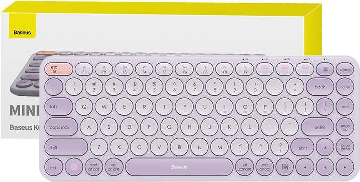 Actual product image Baseus Wireless Tri-Mode Keyboard K01A (Purple) (Wireless)