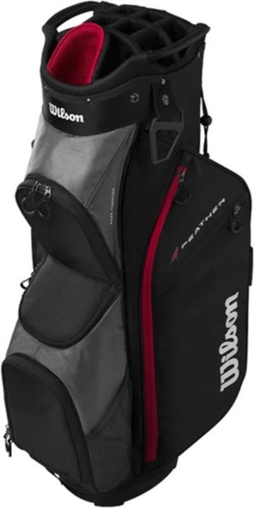 Wilson - Feather Cartbag – Black/Red/Grey
