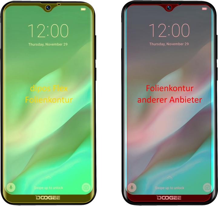 Actual product image Dipos Screen Protector Full-Cover 3D (3 Piece, Doogee X90L)