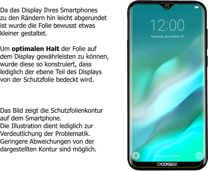 Produktbild Dipos Displayschutz Anti-Shock (1 Stück, Doogee X90L)
