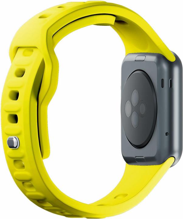 Image du produit 3MK Silicone Watch Strap żółty/yellow dla Apple Watch 38/40/41mm (Silicone, Acier inoxydable)