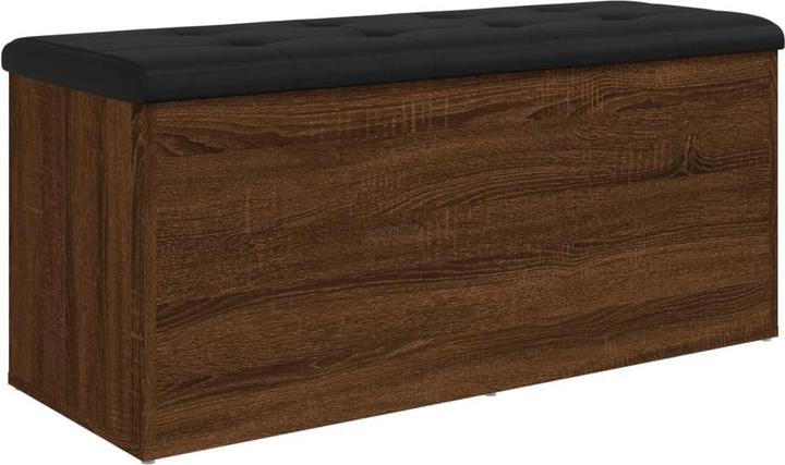 Produktbild VidaXL Sitzbank mit Stauraum Braun Eiche 102x42x45 cm (42 cm)