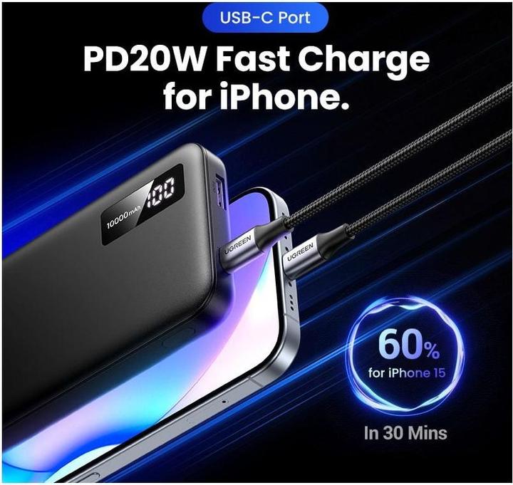 Produktbild Ugreen Two-way Fast Charging Power Bank (10000 mAh, 20 W, 38.20 Wh)