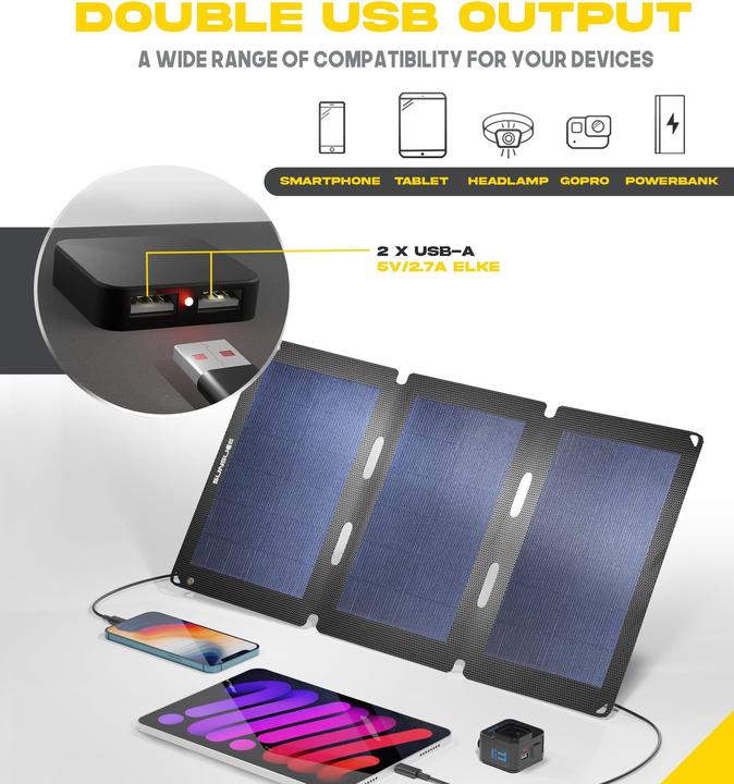 Actual product image Sunslice Portable solar panel "Fusion Flex 18" (18 W, 0.39 kg)