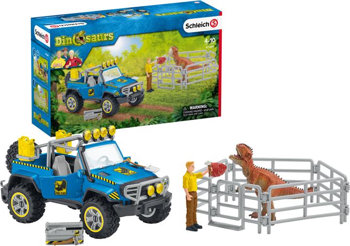Actual product image Schleich Off-road vehicle with Dino outpost