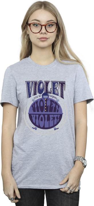 Immagine prodotto Willy Wonka & the Chocolate Factory Violet Turning Violet Maglietta Ampia Donna (3XL)