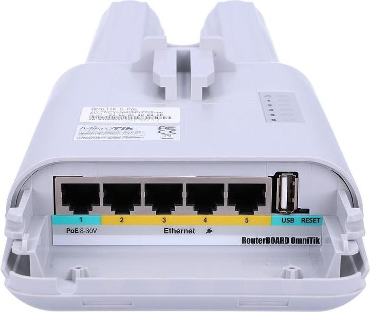 Produktbild MikroTik RBOMNITIKUPA-5HND - RouterBOARD, 600MHz, 128MB RAM, 5-Ports (200 Mbit/s)
