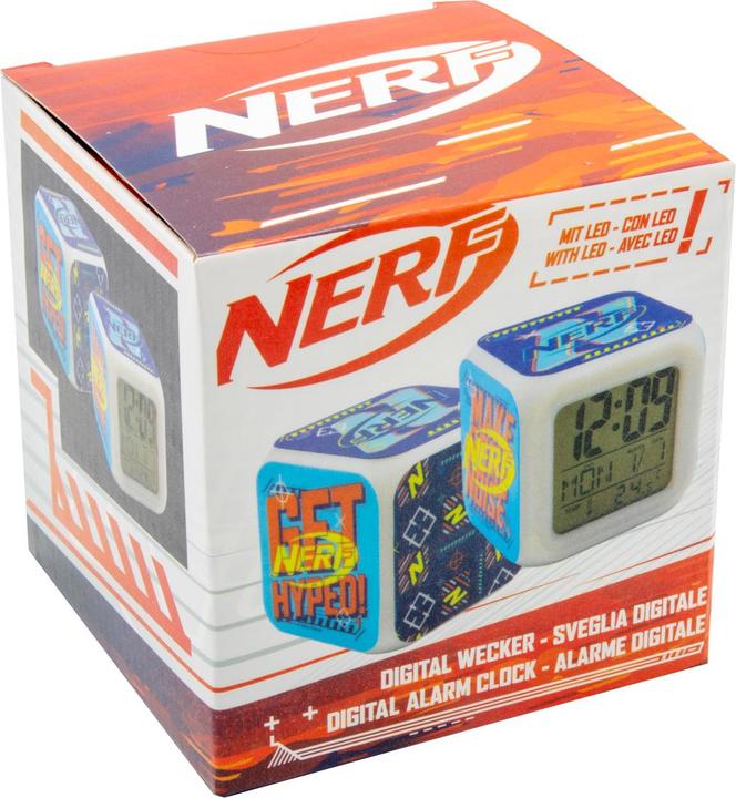 Actual product image Nerf Cube Alarm Clock