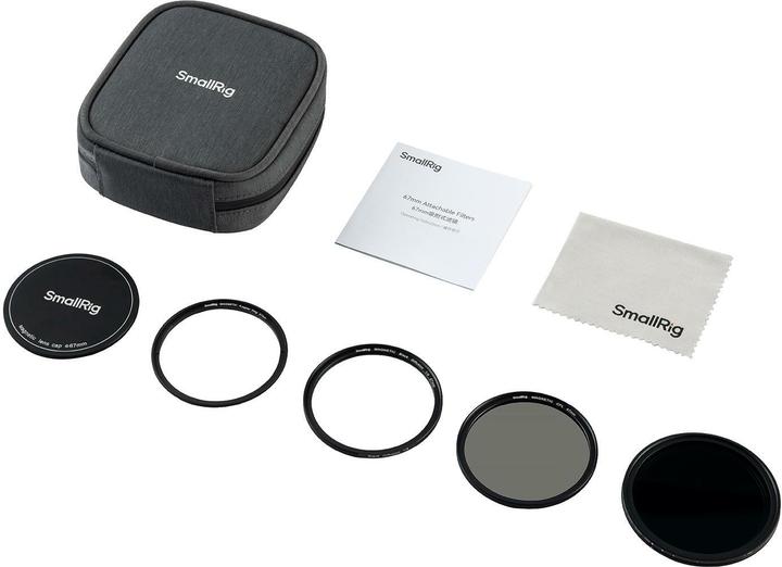 SmallRig 5-in-1 Attachable Filter Kit (67 mm, Black Mist Filter)