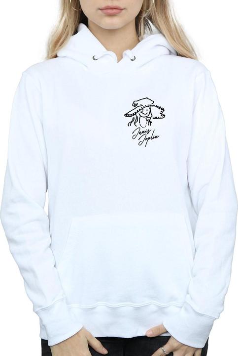 Actual product image Janis Joplin Womens/Ladies Outline Sketched Hoodie (L)