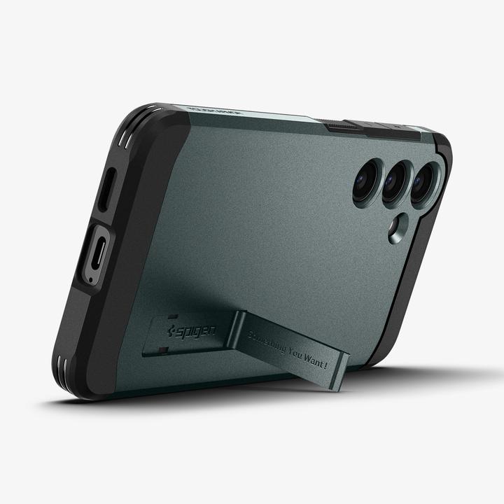 Produktbild Spigen Tough Armor Sam S24 S921 zielony/abyss green ACS07357 (Samsung Galaxy S24)