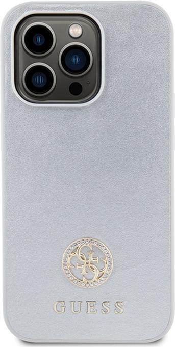 Produktbild Guess GUHCP15LPS4DGPS iPhone 15 Pro 6.1" srebrny/silver hardcase Strass Metal Logo (Apple iPhone 15 Pro)
