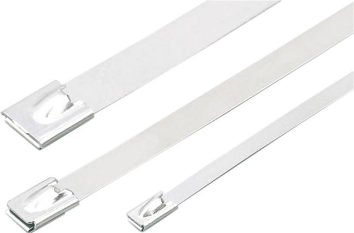 Immagine prodotto RND Electronics Fascetta in acciaio inox con chiusura a sfera 520 x 7,9 mm, 784,5N (Fascette in metallo, 520 mm, 50 pz.)