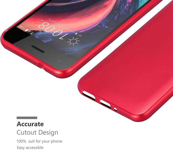 Actual product image Cadorabo TPU Matt Metallic Cover (HTC Desire 10 Pro)