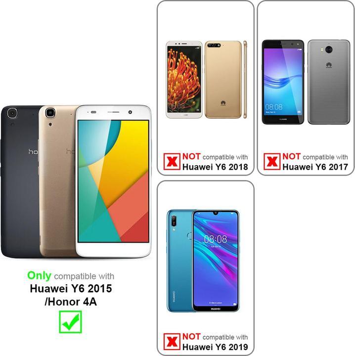 Actual product image Cadorabo Display protection glass (1 Piece, Honor 4A)