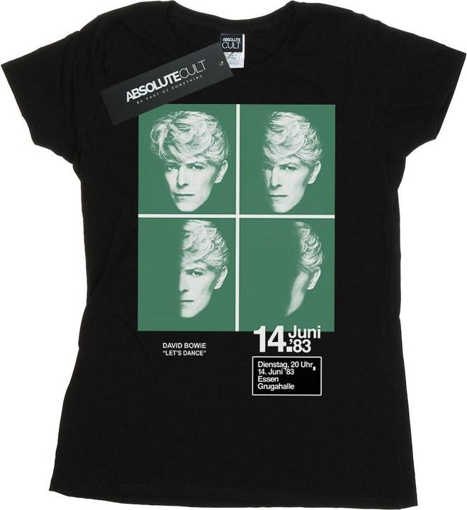 Immagine prodotto David Bowie 1983 Concert Poster Maglietta Donna (S)