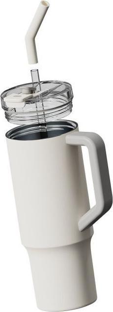 Actual product image Xiaomi Thermobecher mit Strohhalm | Weiss (1 l)