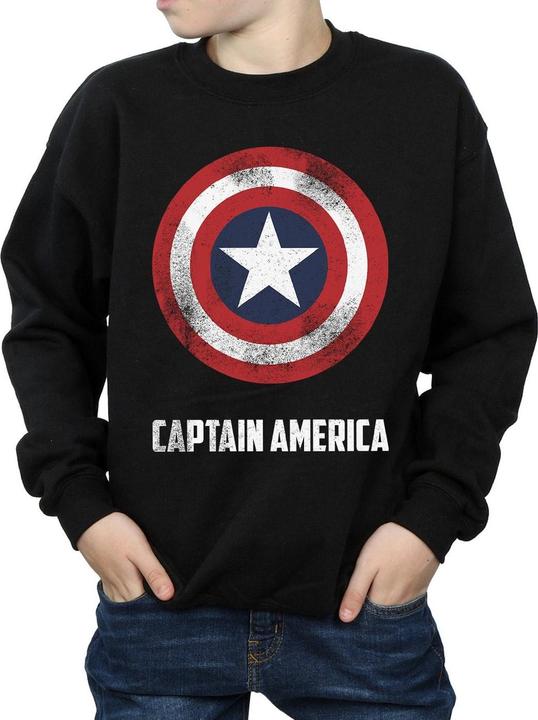 Actual product image Captain America Boys Shield Sweatshirt (128)